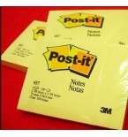 3M Post-it 657 Yapışkanlı Not Kağıdı 76 mm x 102 mm Sarı 100 Yaprak